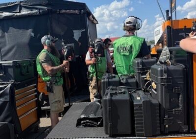 IBEW Local 71 Members | Mid-Ohio Sports Car Course | Setting Up Pit Road Coverage