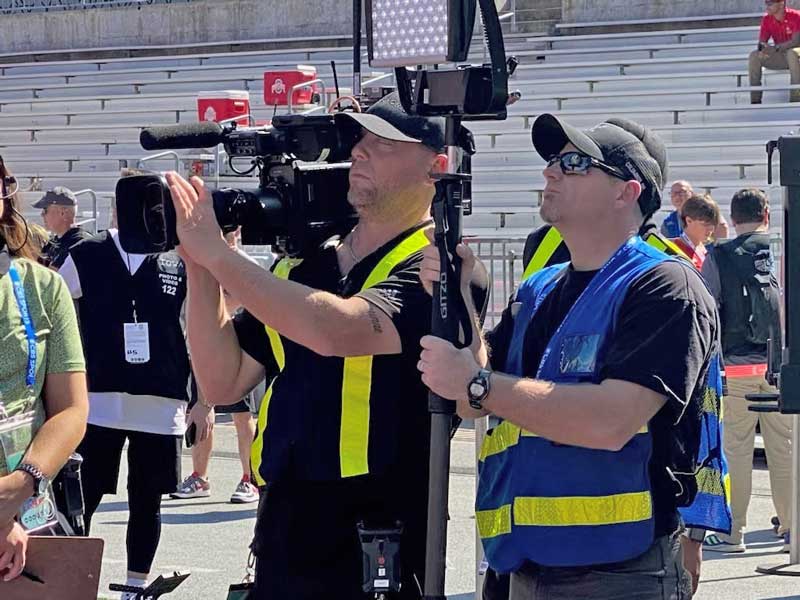 Broadcast Cameraman Lights 