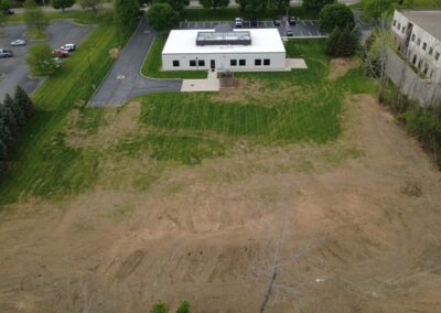 Aerial View Of Land Where New IBEW Local 71 Union Hall Will Be Built