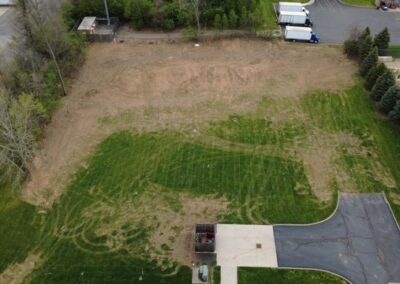 Aerial View Of Land Where New IBEW Local 71 Union Hall Will Be Built