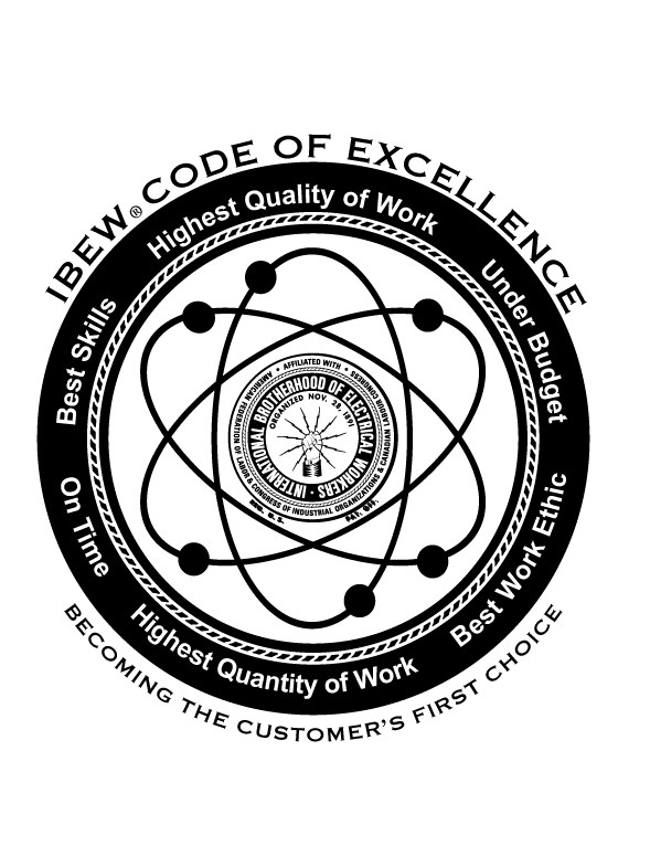 IBEW Code of Excellence Logo