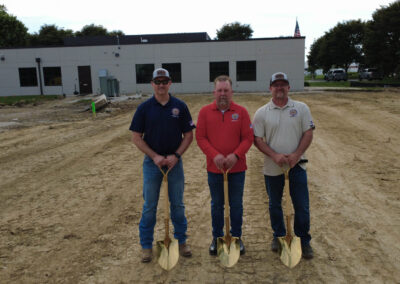 Dirk Dozer, Local 71 Vice President/Assistant Business Manager | Todd Kessler, Business Manager/Financial Secretary | Jake Hostetler, Executive Board Member | IBEW Local 71 Union Hall Groundbreaking Ceremony