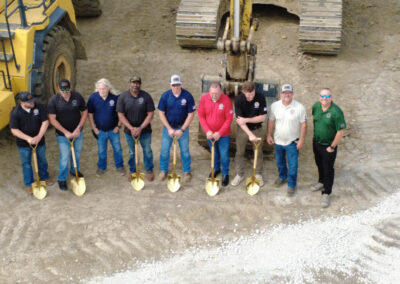 IBEW Local 71 Union Leaders at Local Union Hall Groundbreaking Ceremony | Drone View