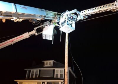 Frontier Employees Working At Night To Restore Service