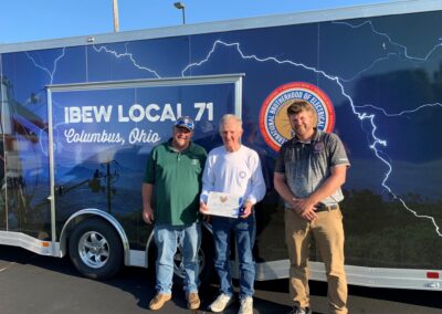 Local 71 Retiree Receiving Award