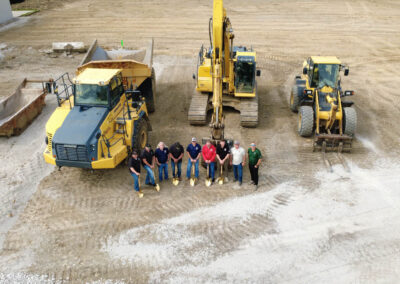 IBEW Local 71 Union Leaders at Local Union Hall Groundbreaking Ceremony | Drone View