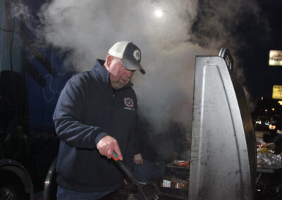 IBEW Local 71 Business Manager/Financial Secretary Todd Kessler Working The Grill