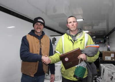 Local 71 Lineman Receiving Award