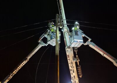 Frontier Employees Working At Night To Restore Service