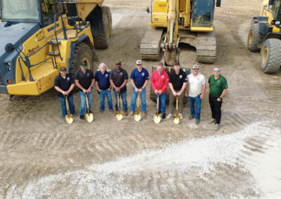 IBEW Local 71 Union Leaders at Local Union Hall Groundbreaking Ceremony | Drone View